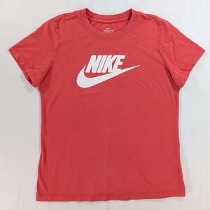 The Nike Tee Womens Pullover Graphic T-Shirt Short Sleeve Crew Neck Size M Red